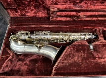 HIGH PITCH Original Silver Body/Gold Key Conn Wonder Improved Elkhart Alto Sax # 17468